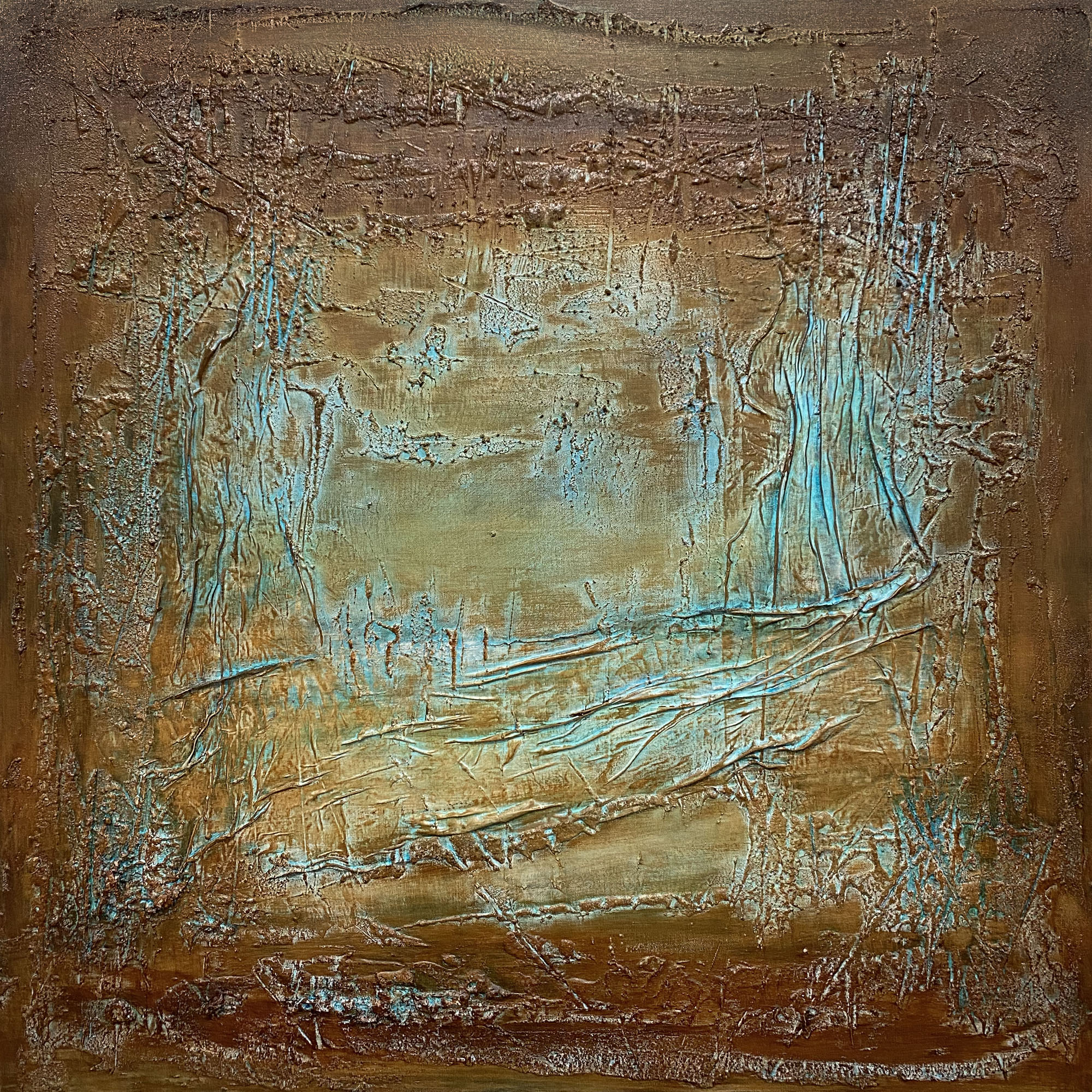 Uncovered No. 20 | 40 x 40 x 1.5 | $3,000